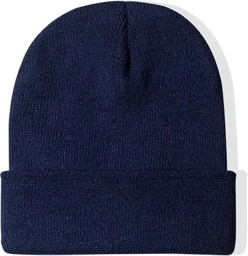 Rosoz Beanie for Men Women Cuffed Knit Hat Winter Beanies Skull Cap Unisex - 1