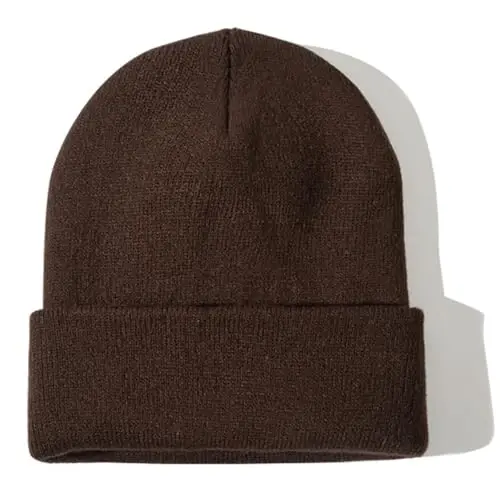 Rosoz Beanie for Men Women Cuffed Knit Hat Winter Beanies Skull Cap Unisex - 1