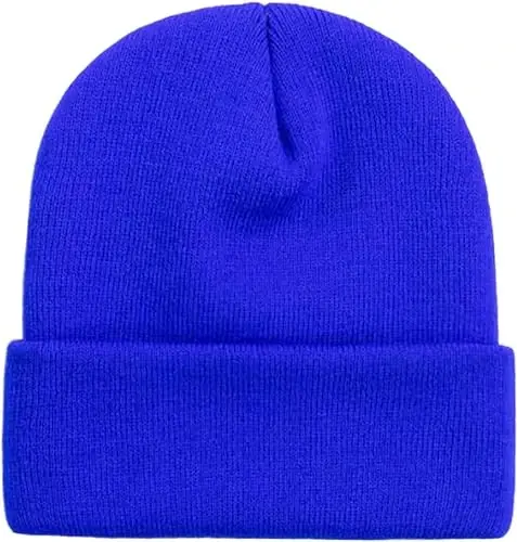 Rosoz Beanie for Men Women Cuffed Knit Hat Winter Beanies Skull Cap Unisex - 1