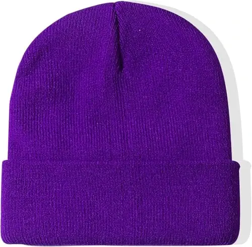 Rosoz Beanie for Men Women Cuffed Knit Hat Winter Beanies Skull Cap Unisex - 1