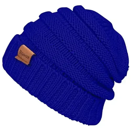 Rosoz Womens Beanies for Winter Slouchy Beanies for Women Knit Warm Winter Hats for Women Thick for Cold Weather - 2