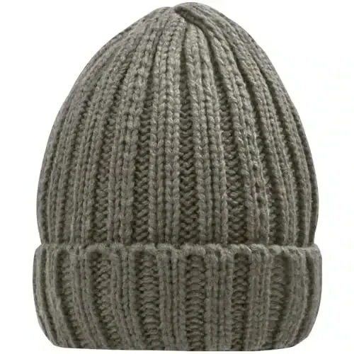 Rosoz Winter Hats for Women Warm Thick Soft Stretch Cable Knit Beanie Skully Cap for Cold Weather - 3