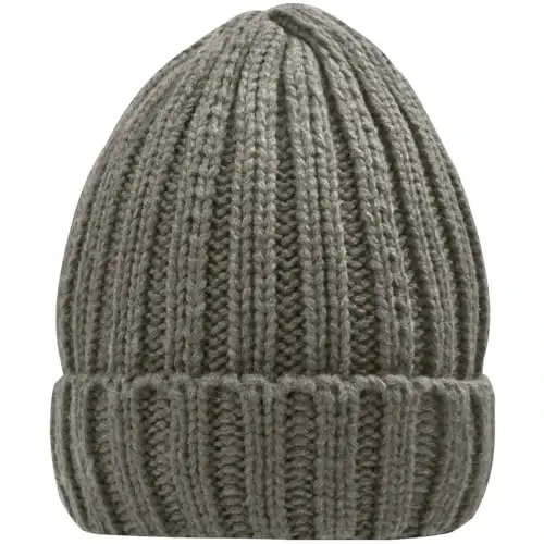 Rosoz Winter Hats for Women Warm Thick Soft Stretch Cable Knit Beanie Skully Cap for Cold Weather - 3