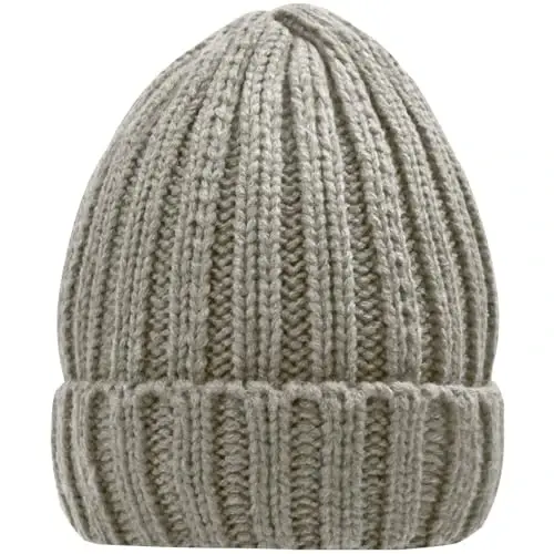 Rosoz Winter Hats for Women Warm Thick Soft Stretch Cable Knit Beanie Skully Cap for Cold Weather - 3
