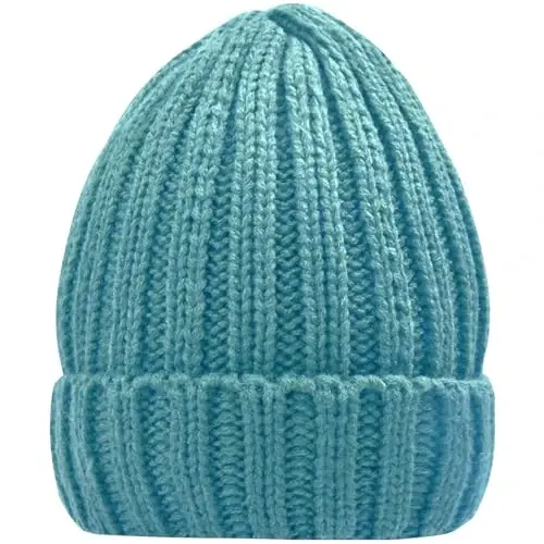 Rosoz Winter Hats for Women Warm Thick Soft Stretch Cable Knit Beanie Skully Cap for Cold Weather - 5