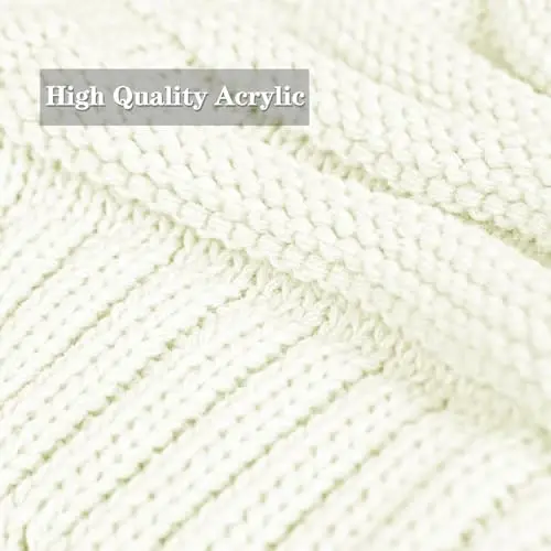 Rosoz Womens Beanies for Winter Ayollar uchun qishki shlyapalar Ayollar uchun trikotaj iliq qishki shlyapalar Sovuq havoda qalin - 5