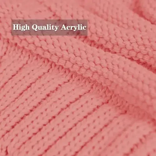 Rosoz Womens Beanies for Winter Slouchy Beanies for Women Knit Warm Winter Hats for Women Thick for Cold Weather - 5