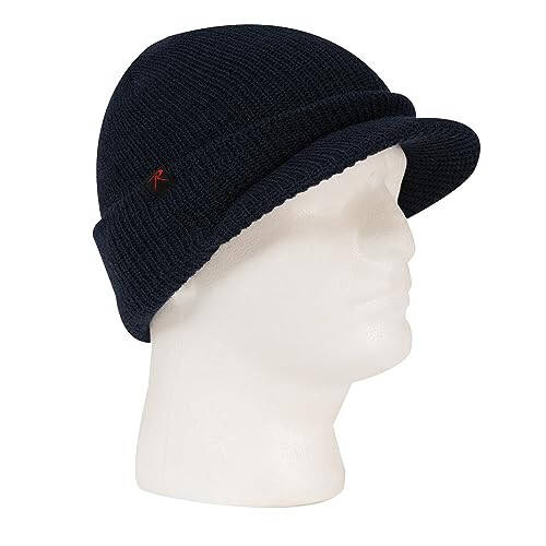 Rothco Wool Watch Cap with Brim – Wool Beanie Hat with Visor – Great for Winter Activities - 6