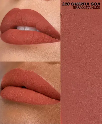 Rouge Artist Velvet Nude Soft Matte Lab boʻyogʻi, Modazone-320 Cheerful Goji uchun yaratilgan - 3