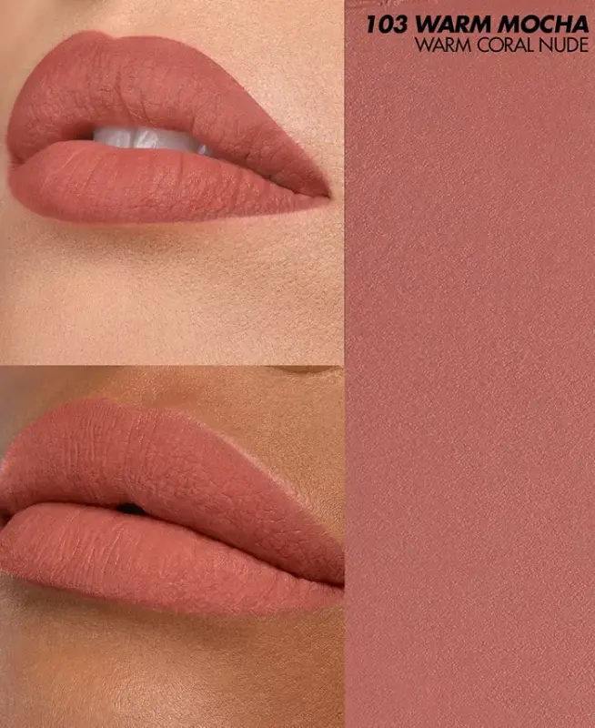 Rouge Artist Velvet Nude Soft Matte Lipstick, Modazone uchun yaratilgan - 103 Warm Mocha - 7