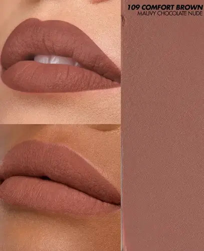 Rouge Artist Velvet Nude Yumshoq Mat Lab boʻyogʻi, Modazone-109 Comfort Brown uchun yaratilgan - 3