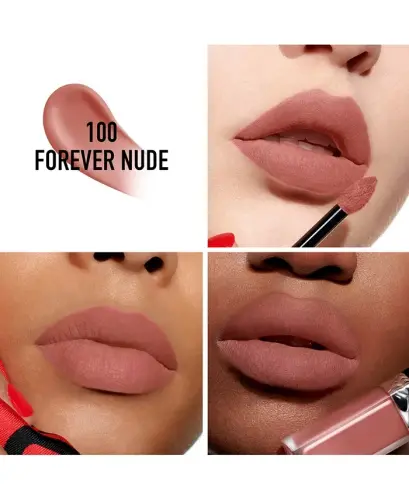 Rouge Dior Forever Liquid Lipstick-100 Forever Nude - 4