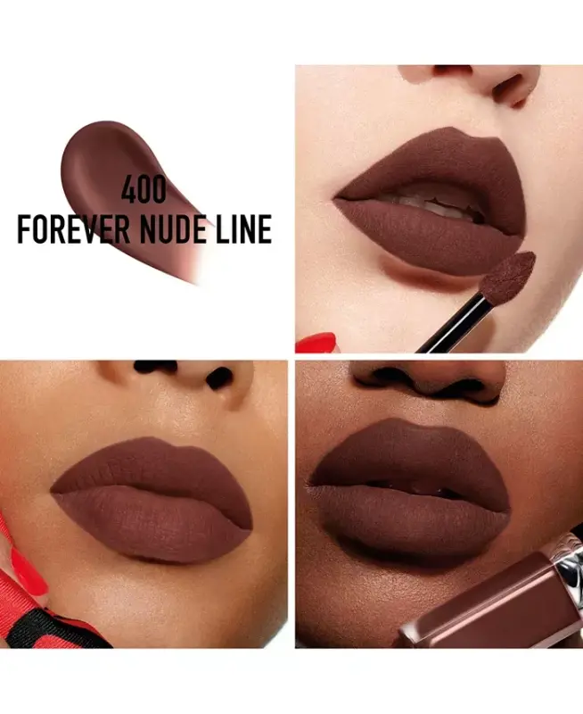 Rouge Dior Forever Liquid Lipstick-400 Forever Nude Line - 3