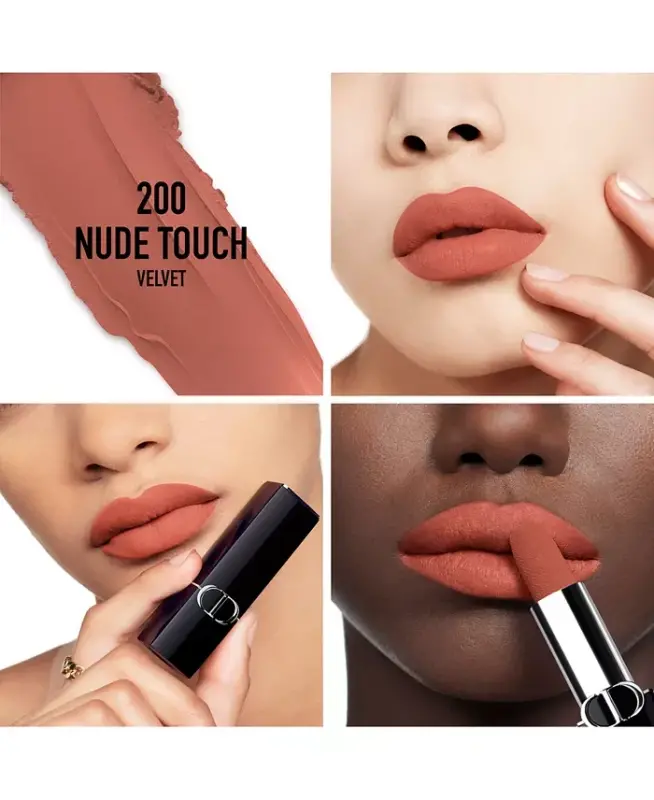Rouge Dior Lab bo'yog'i - Velvet-200 Nude Touch velvet - iliq bej - 3