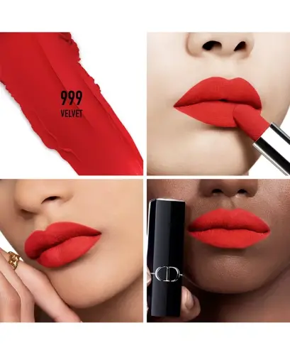 Rouge Dior Lab boʻyogʻi - Velvet-999 velvet - afsonaviy qizil - 3