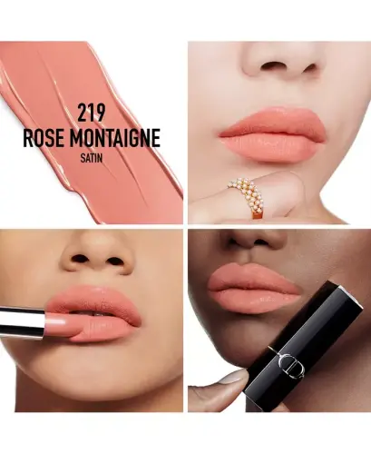 Rouge Dior Lipstick - Satin - 219 Rose Montaigne - a peachy nude - 3