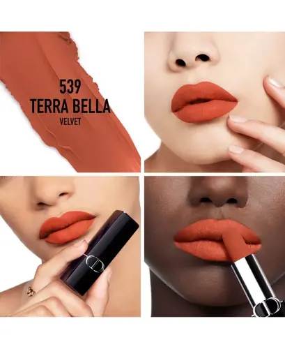 Rouge Dior Lipstick - Velvet - 539 Terra Bella - a brick coral - 3
