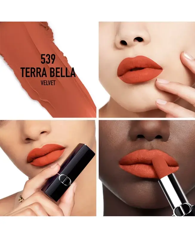 Rouge Dior Lipstick - Velvet - 539 Terra Bella - a brick coral - 3