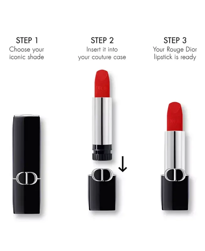 Rouge Dior Lipstick - Satin - 080 Red Smile - a bright red - 9