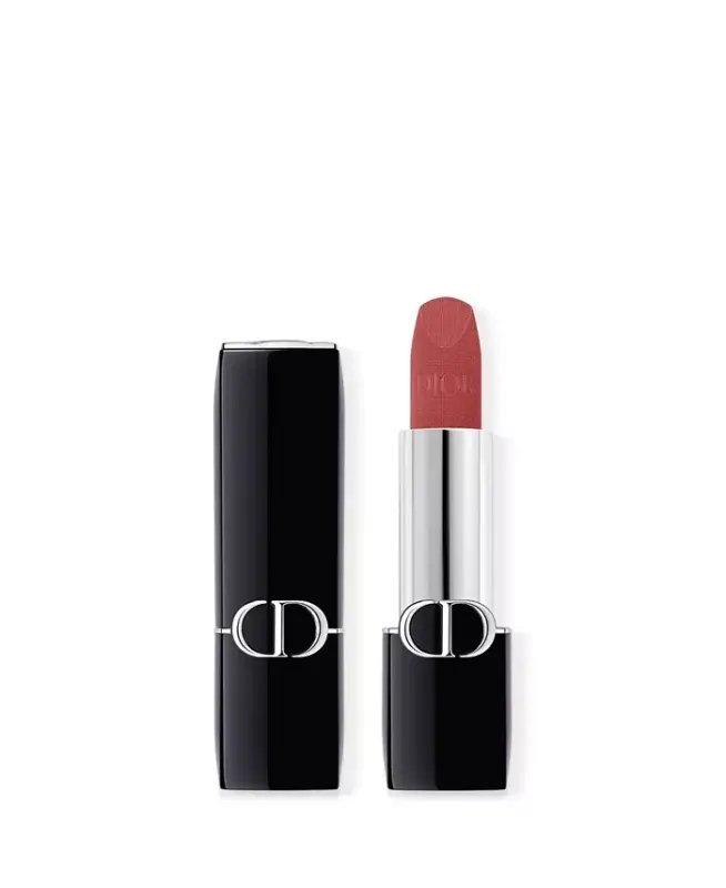 Rouge Dior Lipstick - Velvet - 624 Verone velvet - a purply brownish red - 1