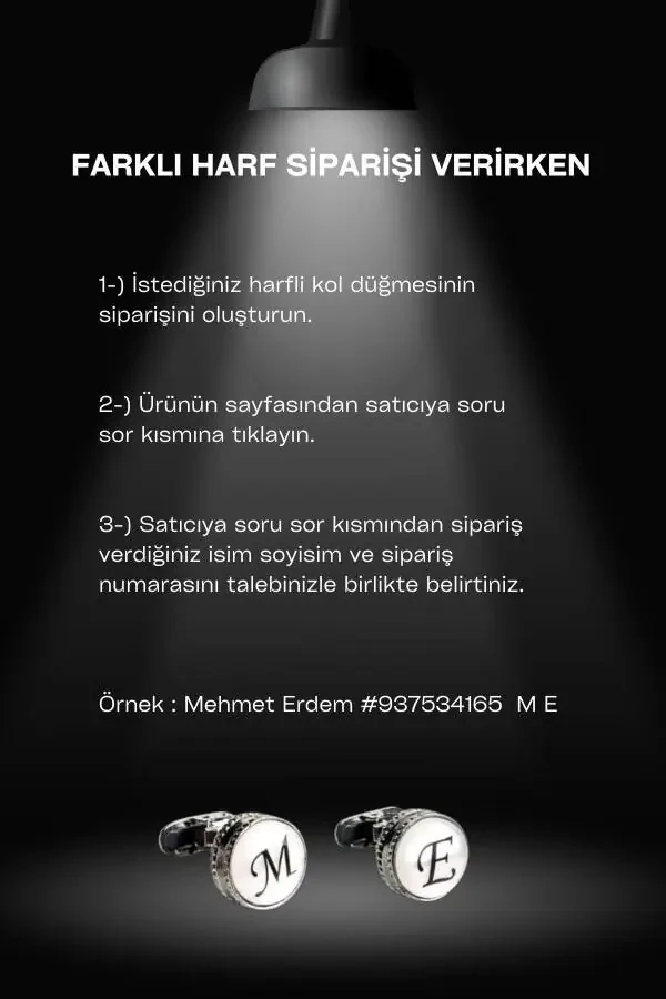 Round Letter Cufflinks with Wooden Box Y Letter - 4