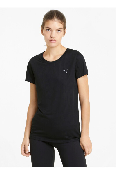 Round Neck Black Women's T-Shirt 52031101 PERFORMANCE TEE W - 1