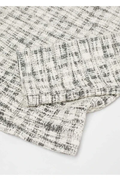 Round Neck Tweed Sweater - 5