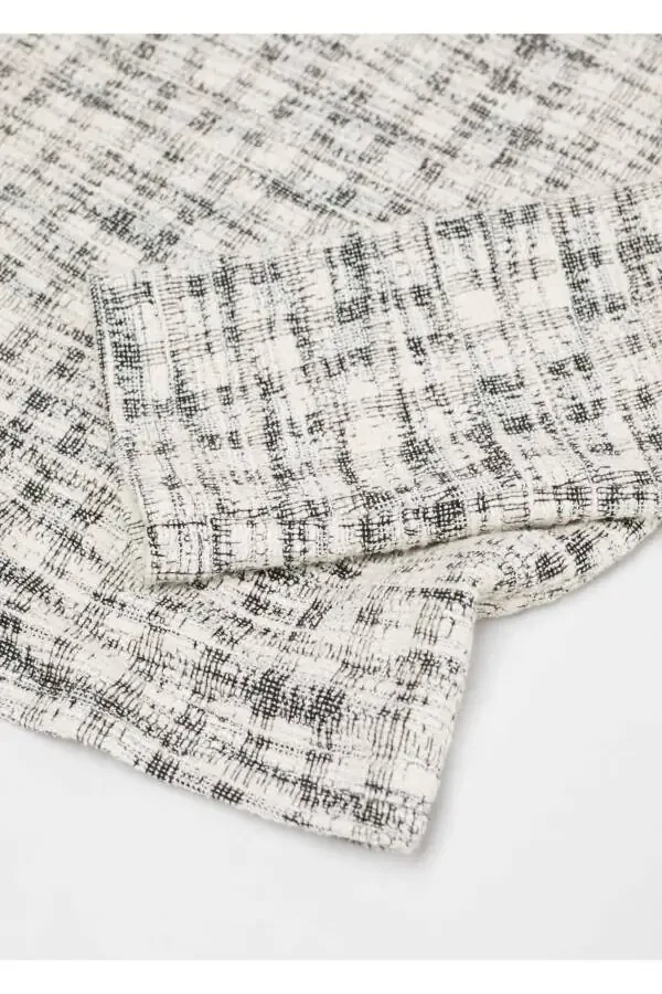 Round Neck Tweed Sweater - 5