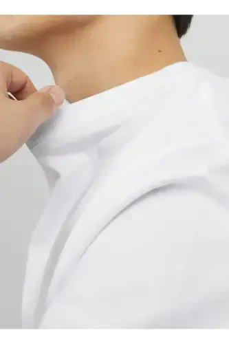 Round neck white men's t-shirt - JACK & JONES (1)