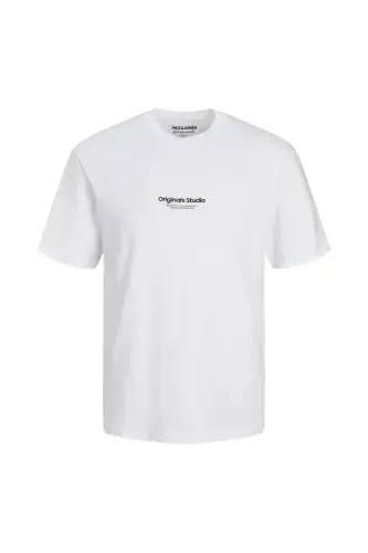 Round neck white men's t-shirt - 6