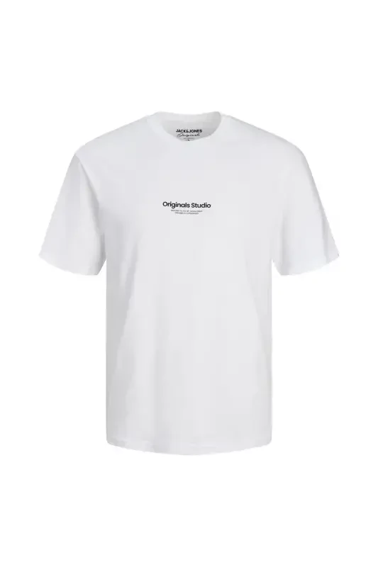Round neck white men's t-shirt - 6