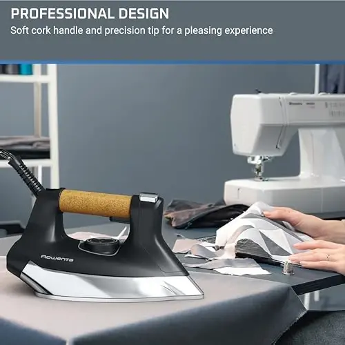 Rowenta, Iron, Ultimate Steam Pro Stainless Steel Soleplate Professional Steam Station for Clothes, 1800 Watts, 1.3L Removable Tank, Boiler Technology, Fast Heat Up, Black Clothes Iron, DG8668 - 4