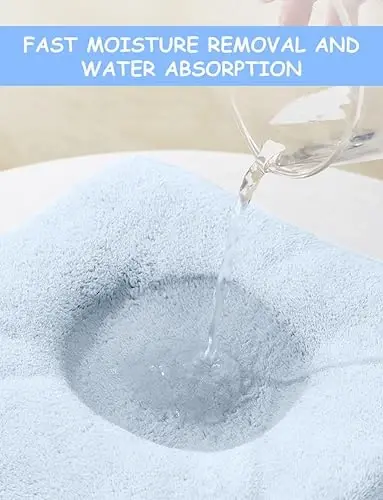 ROXANEPIG 2 Pack Hooded Baby Towel - Premium Soft Bath Towel for Bathtub for Babie, Newborn, Infant - Ultra Absorbent, Natural Baby Stuff Towel for Boy and Girl (White & Blue) - 5