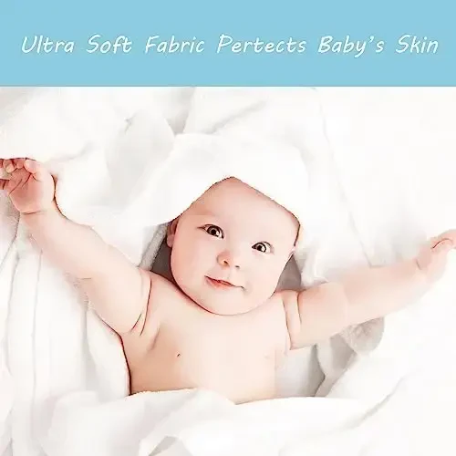 ROXANEPIG 2 Pack Hooded Baby Towels - Premium Ultra Soft Organic Baby Bath Towel – Absorbent and Hypoallergenic Towels for Baby Boy Girl, Toddler, Newborn Essentials (Grey & Orange: Bear) - 4