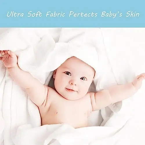 ROXANEPIG 2 Pack Hooded Baby Towels - Premium Ultra Soft Organic Baby Bath Towel – Absorbent and Hypoallergenic Towels for Baby Boy Girl, Toddler, Newborn Essentials (Grey & Orange: Bear) - 4