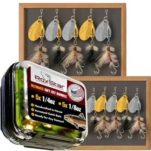 RoxStar Fly Strikers Proven Nationwide to Out-Fish Any Spinner | Hand-Tied in The USA | Most Versatile Fishing Spinner Ever! Trout Lure Also for Bass & Steelhead | Stop Fishing - Start Catching - RoxStar Lures (1)