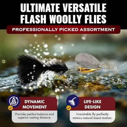 RoxStar Fly Strikers Proven Nationwide to Out-Fish Any Spinner | Hand-Tied in The USA | Most Versatile Fishing Spinner Ever! Trout Lure Also for Bass & Steelhead | Stop Fishing - Start Catching - ROXSTAR LURES (1)