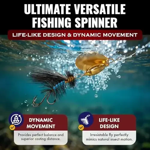 RoxStar Fly Strikers Proven Nationwide to Out-Fish Any Spinner | Hand-Tied in The USA | Most Versatile Fishing Spinner Ever! Trout Lure Also for Bass & Steelhead | Stop Fishing - Start Catching - 4