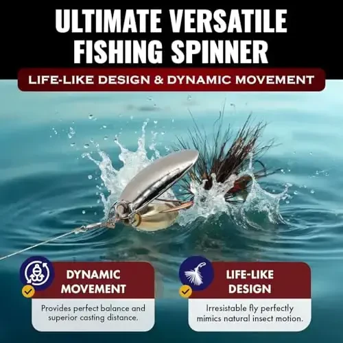 RoxStar Fly Strikers Proven Nationwide to Out-Fish Any Spinner | Hand-Tied in The USA | Most Versatile Fishing Spinner Ever! Trout Lure Also for Bass & Steelhead | Stop Fishing - Start Catching - 4