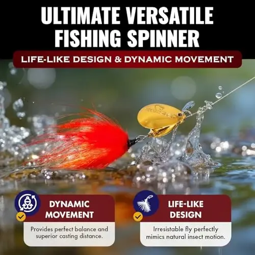 RoxStar Fly Strikers Proven Nationwide to Out-Fish Any Spinner | Hand-Tied in The USA | Most Versatile Fishing Spinner Ever! Trout Lure Also for Bass & Steelhead | Stop Fishing - Start Catching - 4
