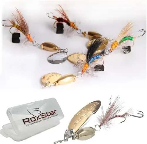 RoxStar Fly Strikers Proven Nationwide to Out-Fish Any Spinner | Hand-Tied in The USA | Most Versatile Fishing Spinner Ever! Trout, Bass, Steelhead - 1