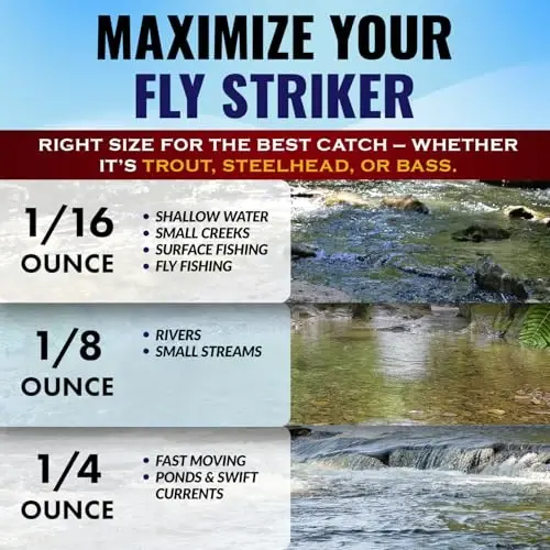 RoxStar Fly Strikers Proven Nationwide to Out-Fish Any Spinner | Hand-Tied in The USA | Most Versatile Fishing Spinner Ever! Trout, Bass, Steelhead - 5