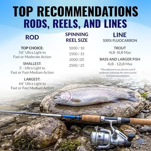 RoxStar Fly Strikers Proven Nationwide to Out-Fish Any Spinner | Hand-Tied in The USA | Most Versatile Fishing Spinner Ever! Trout, Bass, Steelhead - 6