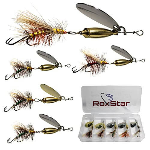 RoxStar Fly Strikers - Proven Nationwide to Out-Fish Any Spinner | Hand-Tied in The USA | Most Versatile Fishing Spinner Ever! Trout, Bass, Steelhead | Stop Fishing - Start Catching - 1