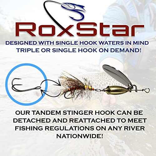 RoxStar Fly Strikers Proven Nationwide to Out-Fish Any Spinner | Hand-Tied in The USA | Most Versatile Fishing Spinner Ever! Trout, Bass, Steelhead | Stop Fishing - Start Catching - 2