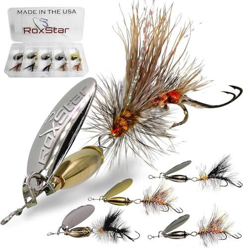 RoxStar Fly Strikers Proven Nationwide to Out-Fish Any Spinner | Hand-Tied in The USA | Most Versatile Fishing Spinner Ever! Trout, Bass, Steelhead | Stop Fishing - Start Catching - 6