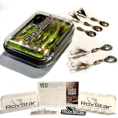 RoxStar Fly Strikers - Proven Nationwide to Out-Fish Any Spinner | Hand-Tied in The USA | Most Versatile Fishing Spinner Ever! Trout, Bass, Steelhead | Stop Fishing - Start Catching - 2