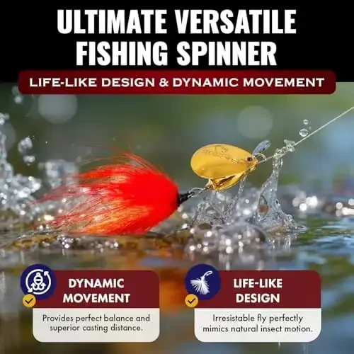 RoxStar Fly Strikers Proven Nationwide to Out-Fish Any Spinner | Hand-Tied in The USA | Most Versatile Fishing Spinner Ever! Trout Lure Also for Bass & Steelhead | Stop Fishing - Start Catching - 4