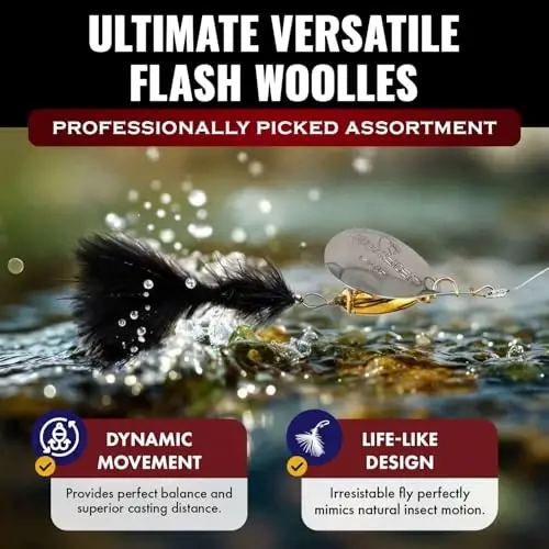 RoxStar Fly Strikers Proven Nationwide to Out-Fish Any Spinner | Hand-Tied in The USA | Most Versatile Fishing Spinner Ever! Trout Lure Also for Bass & Steelhead | Stop Fishing - Start Catching - 3