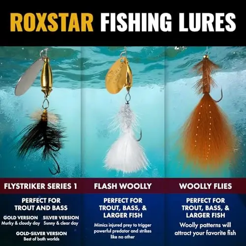 RoxStar Fly Strikers Proven Nationwide to Out-Fish Any Spinner | Hand-Tied in The USA | Most Versatile Fishing Spinner Ever! Trout Lure Also for Bass & Steelhead | Stop Fishing - Start Catching - 3